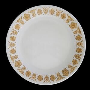 Corelle Golden Butterfly Dinner Plates 10" Set of 4 Livingware by Corning USA